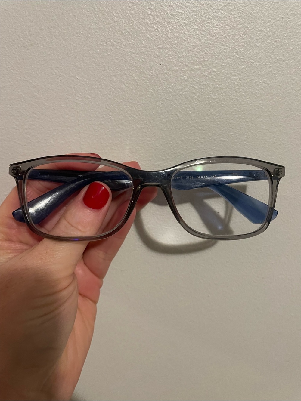Ray-Ban Blue Temple Eyeglass Frames